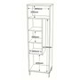 Hanah Home Armario Multiusos Dy1-W Blanco